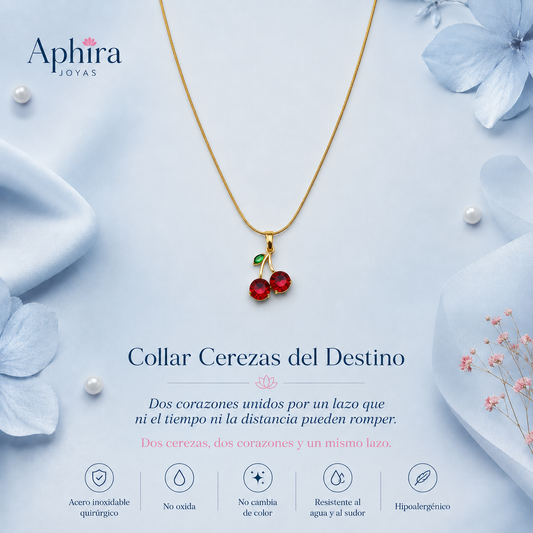 Collar cereza del destino