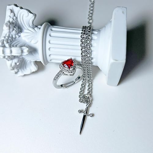 PULSERA ESPADA + ANILLO CORAZÓN