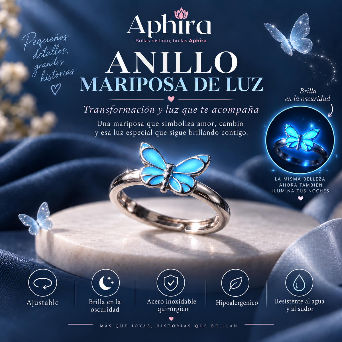Anillo Mariposa de Luz