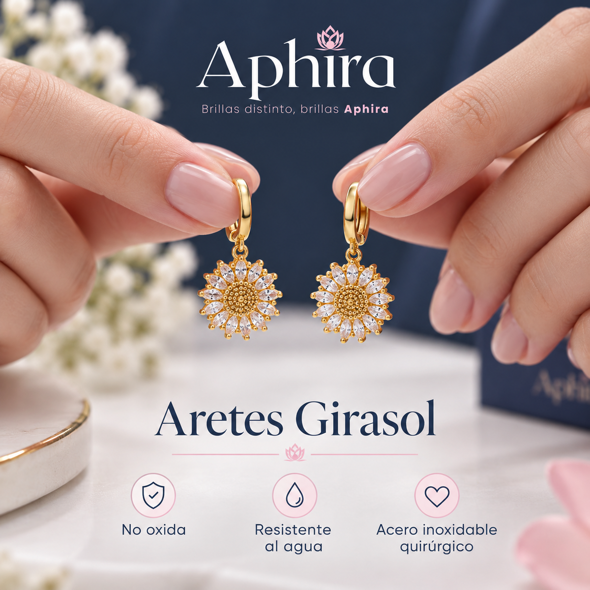 Aretes Girasol