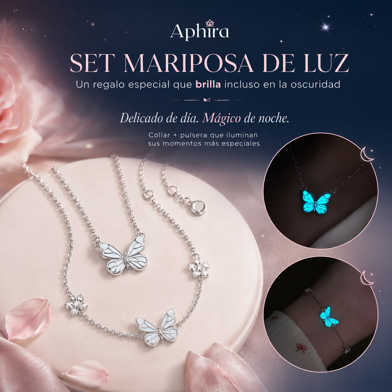 Set mariposa de luz
