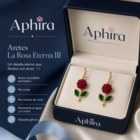 Aretes la rosa eterna III