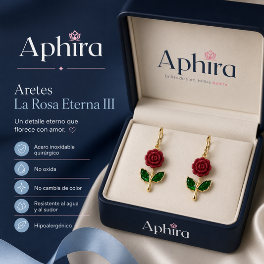 Aretes la rosa eterna III