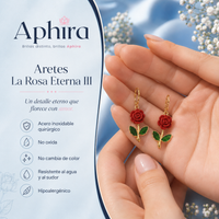 Aretes la rosa eterna III