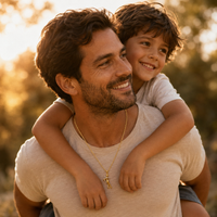 Collar abrazo Papá e hijo