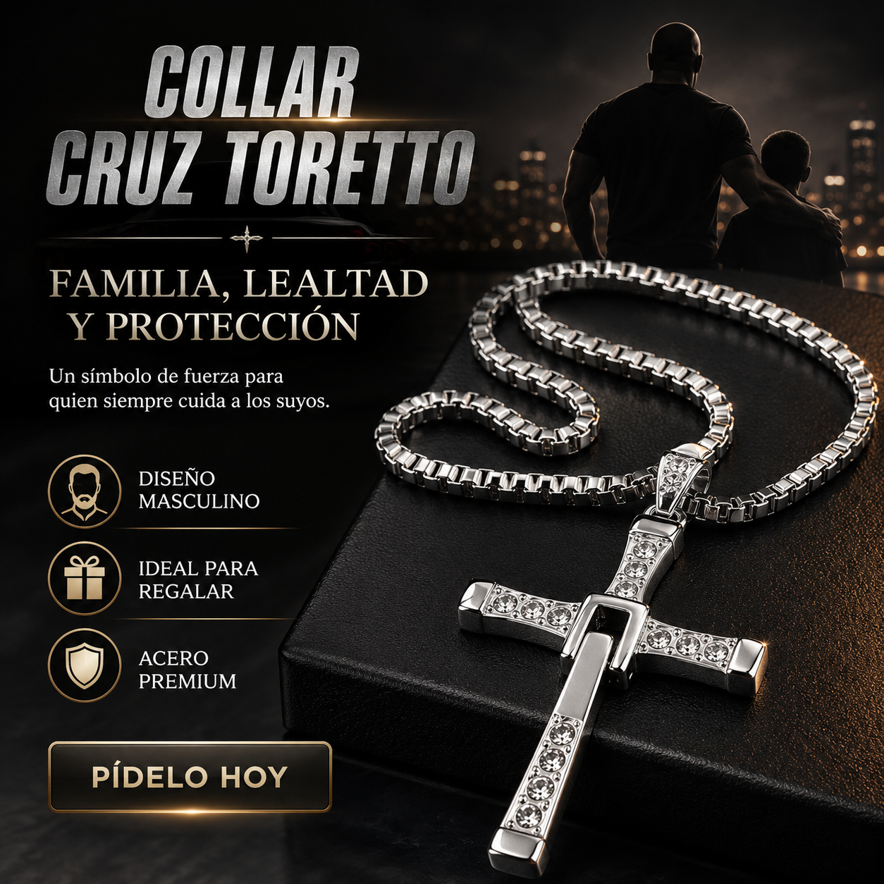 Collar cruz Toretto PREMIUM