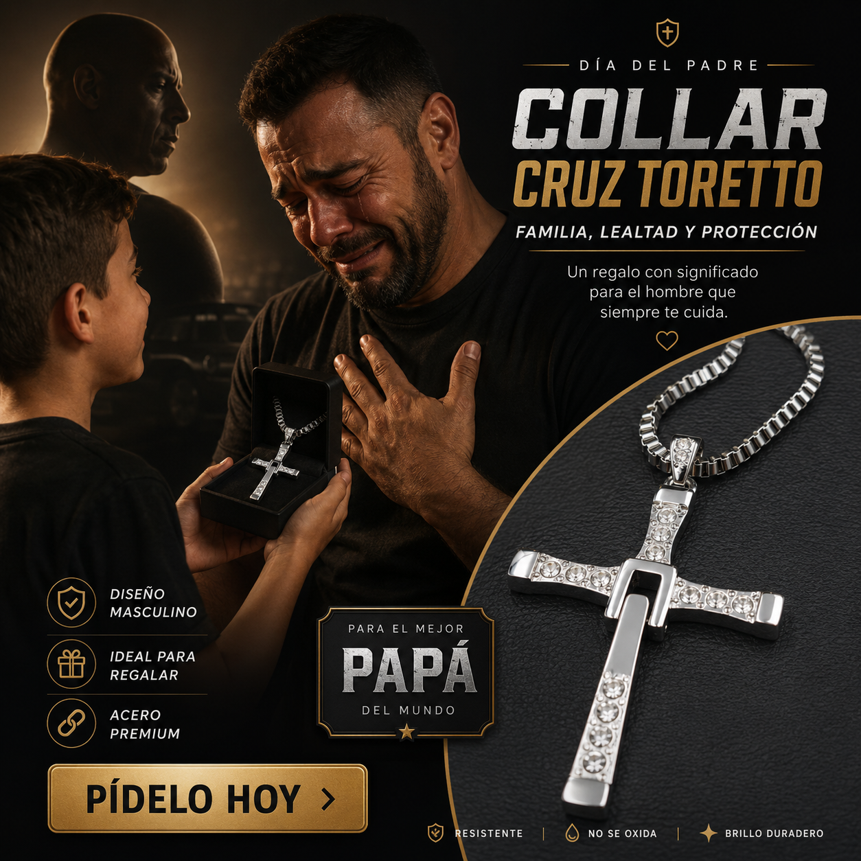 Collar cruz Toretto PREMIUM