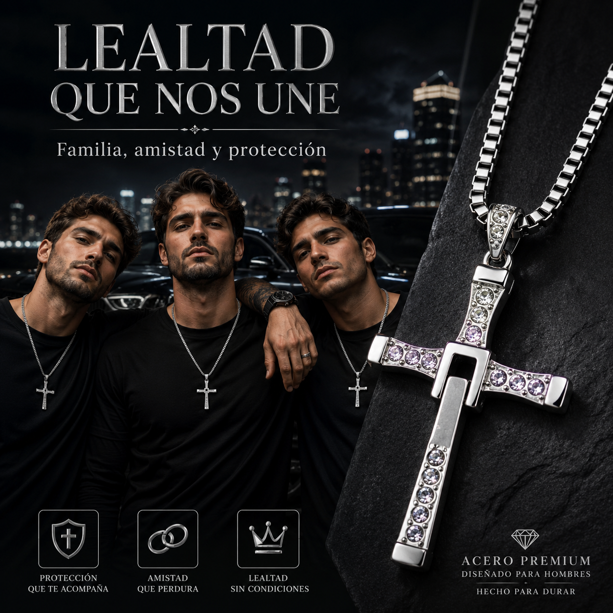 Collar cruz Toretto PREMIUM