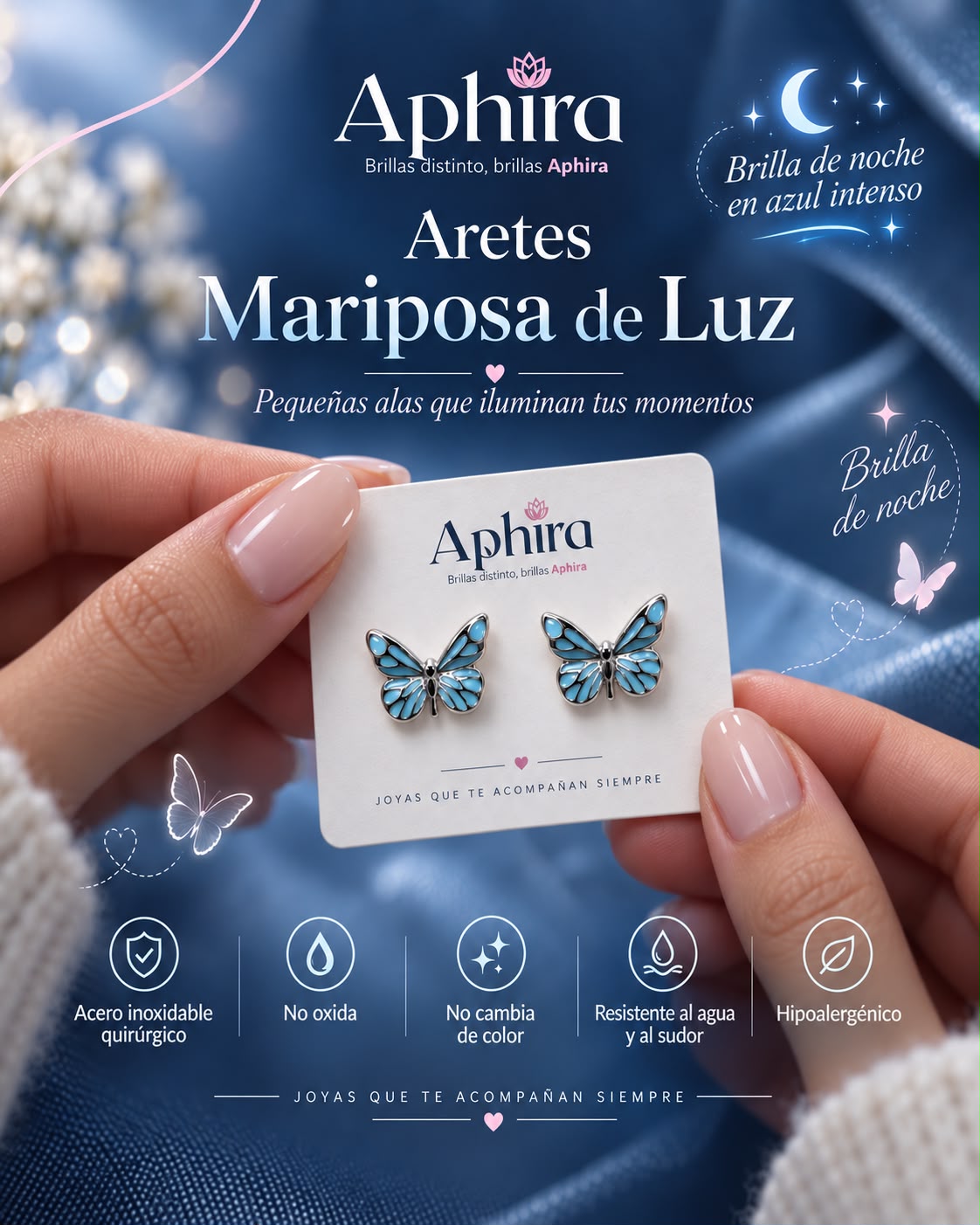 Aretes Mariposa de Luz