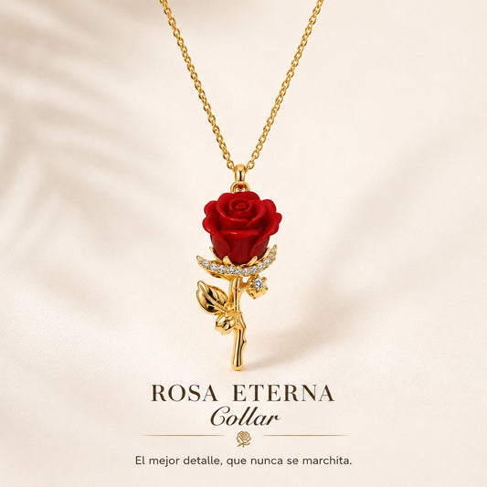 Collar rosa eterna